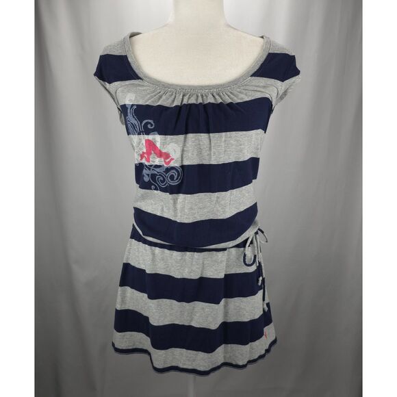 Vintage Y2K American Eagle Mini Dress Tunic Custom Print Women's Medium - Picture 1 of 6
